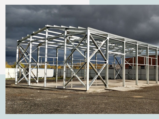 Двускатные ангары в Североморск от 642 руб. за квадрат