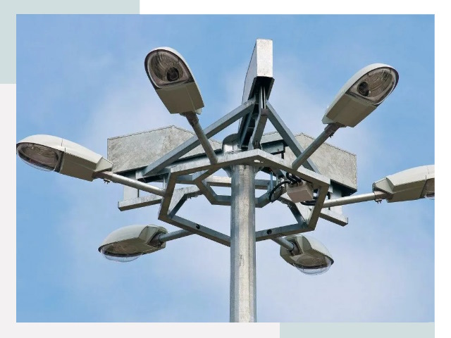 Монтаж осветительных мачт в Североморске