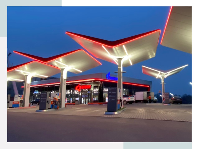 Навесы для АЗС в Североморске