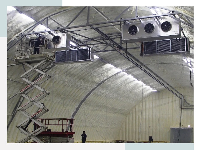 Оснащение ангаров в Североморске