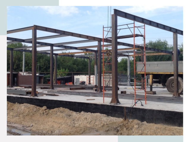 Фундамент для ангаров в Североморске