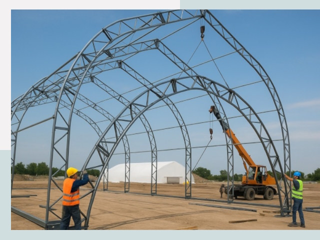 Монтаж ангаров в Североморске от 642 руб. - Надежно и быстро