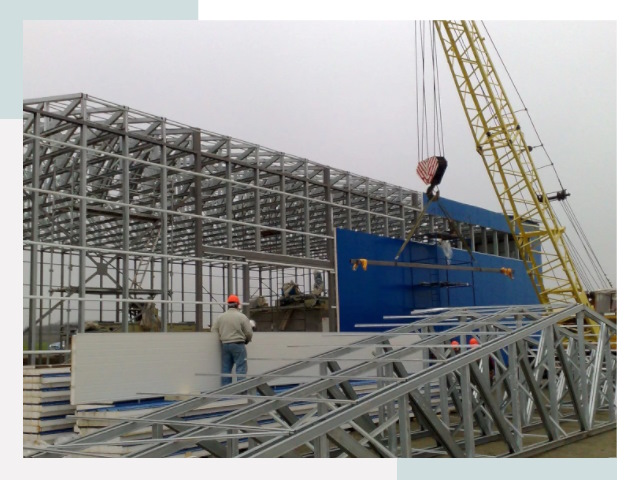 Монтаж ангаров в Североморске